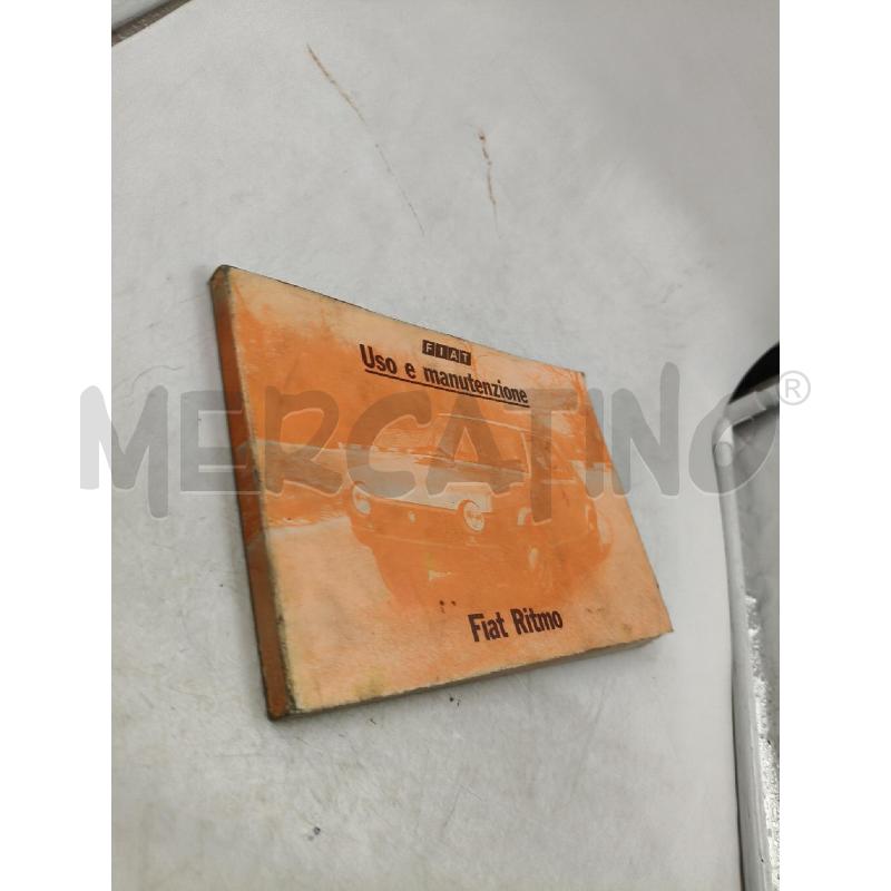 MANUALE USO E MANUTENZIONE FIAT RITMO | Mercatino dell'Usato Roma talenti 4