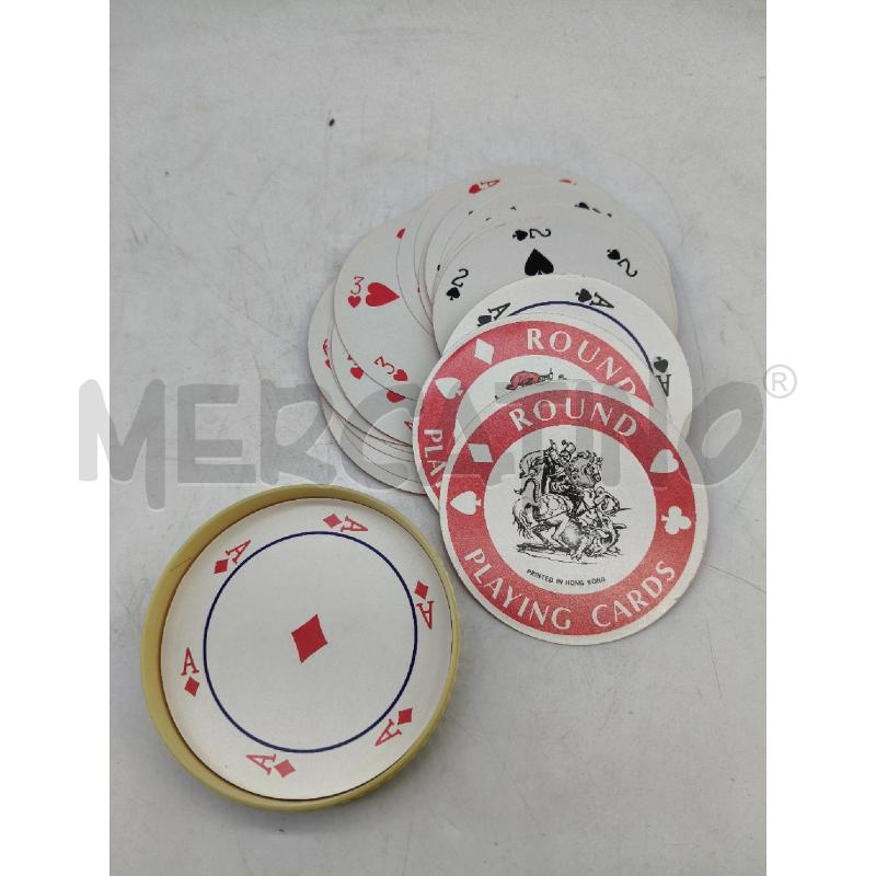 MAZZO CARTE DA GIOCO ROUND PLAYING CARDS | Mercatino dell'Usato Roma talenti 3
