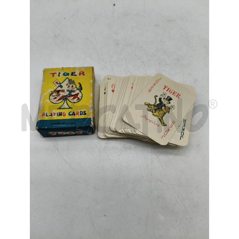 MAZZO CARTE DA GIOCO TIGER PLAYNG CARDS | Mercatino dell'Usato Roma talenti 1