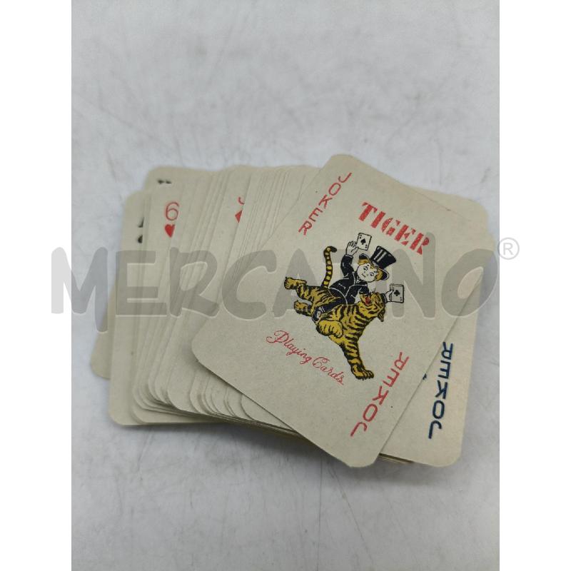 MAZZO CARTE DA GIOCO TIGER PLAYNG CARDS | Mercatino dell'Usato Roma talenti 2