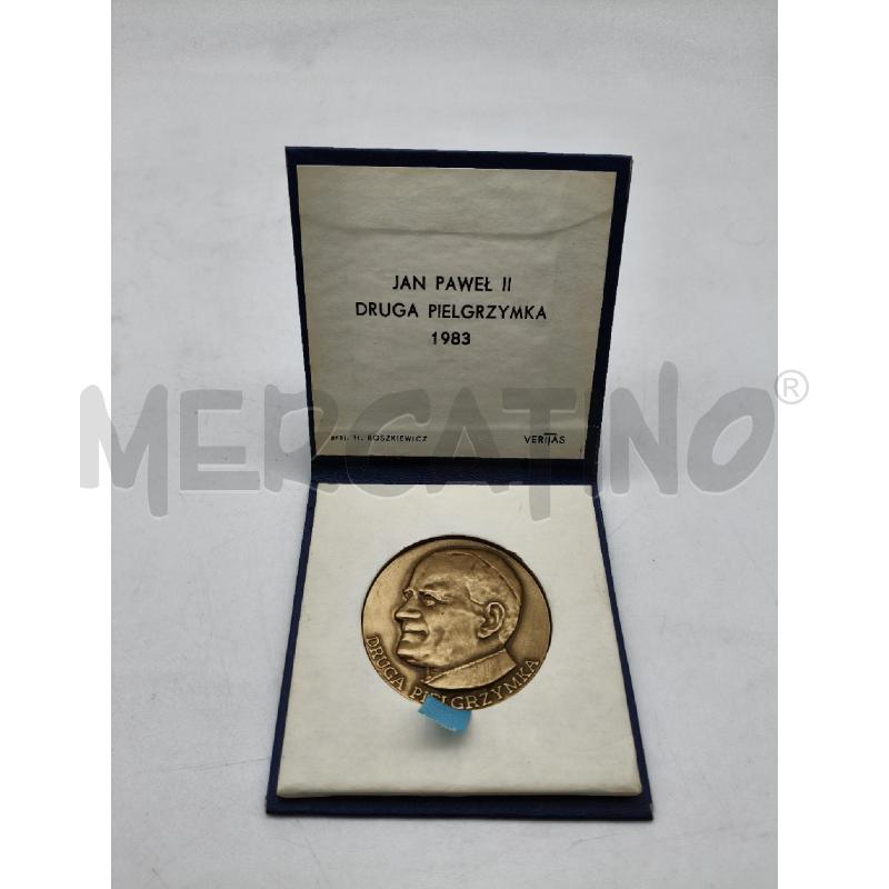 MEDAGLIA JAN PAWEL II DRUGA PIELGRZYMKA 1983 | Mercatino dell'Usato Roma talenti 1