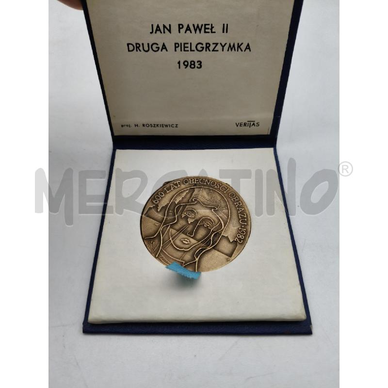 MEDAGLIA JAN PAWEL II DRUGA PIELGRZYMKA 1983 | Mercatino dell'Usato Roma talenti 3