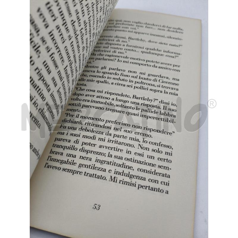 MELVILLE BARTLEBY LO SCRIVANO | Mercatino dell'Usato Roma talenti 2