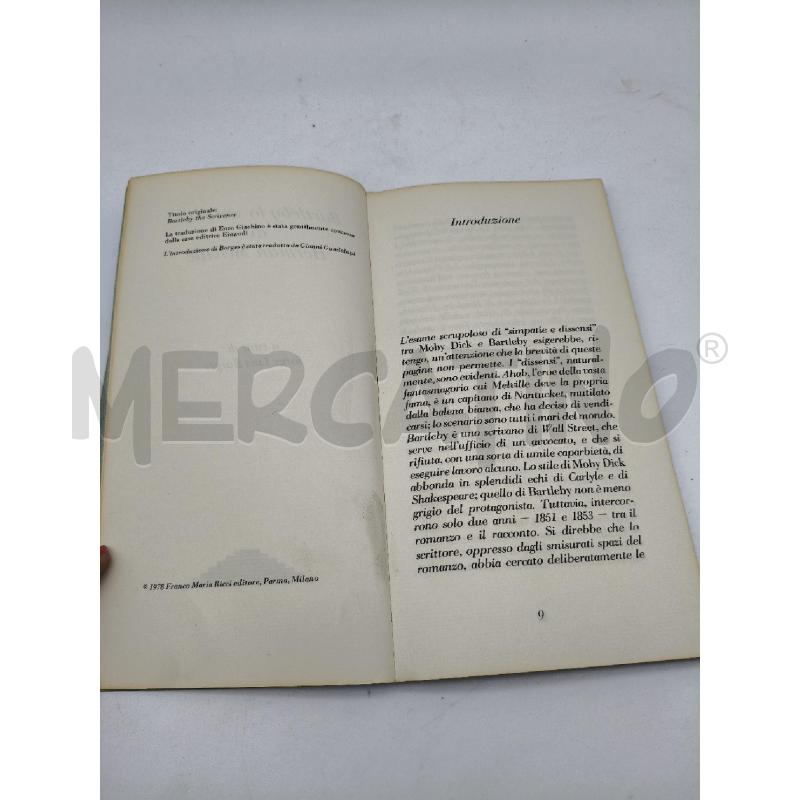 MELVILLE BARTLEBY LO SCRIVANO | Mercatino dell'Usato Roma talenti 3