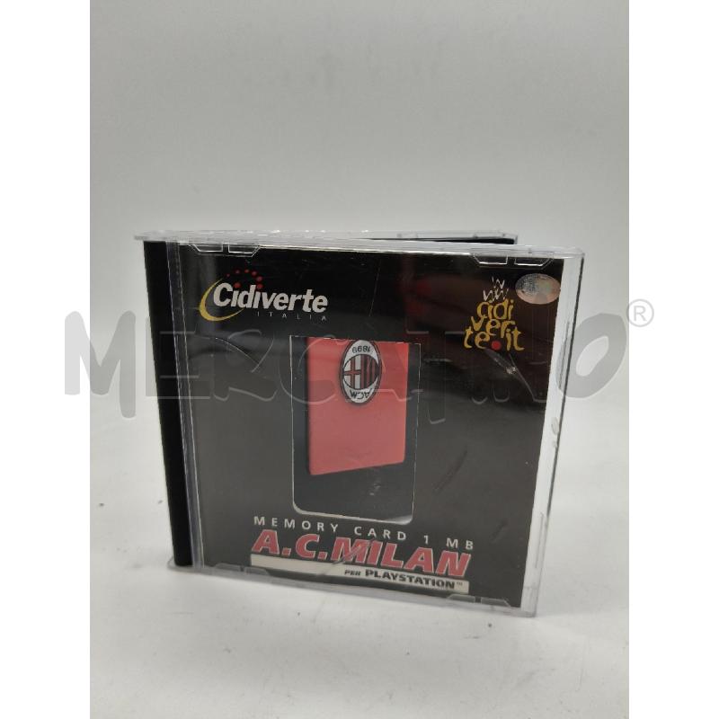 MEMORY CARD SONY PS1 AC MILAN | Mercatino dell'Usato Roma talenti 1