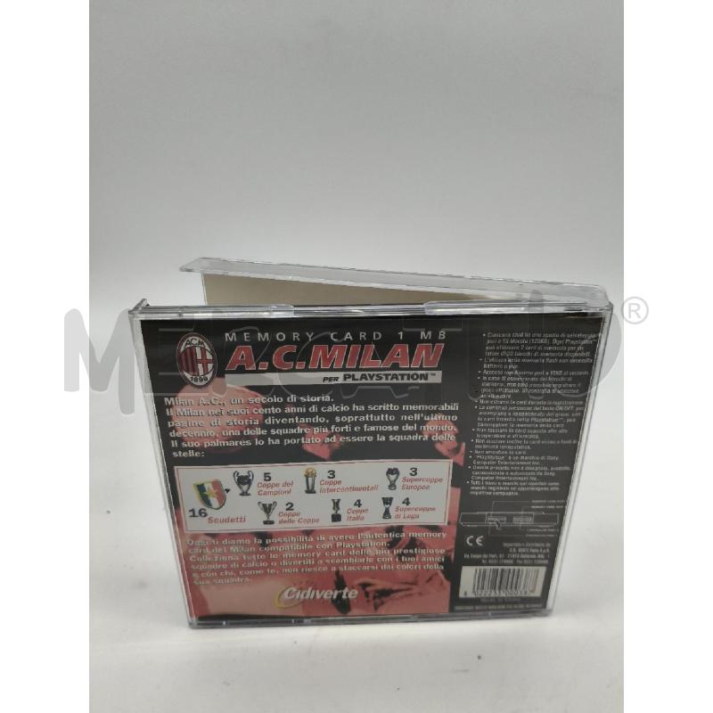 MEMORY CARD SONY PS1 AC MILAN | Mercatino dell'Usato Roma talenti 3