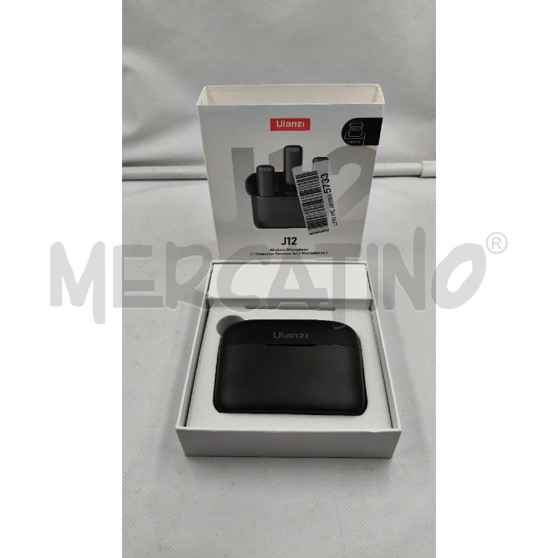 MICROFONO ULANZI J12 WIRELESS LAVALIER MICROPHONE WITH LIGHTNING PLUG | Mercatino dell'Usato Roma talenti 1