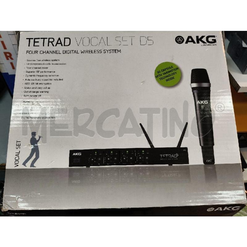 MICROFONO WIRELESS  CON RICEVITORE 4 CANALI AKG | Mercatino dell'Usato Roma talenti 1