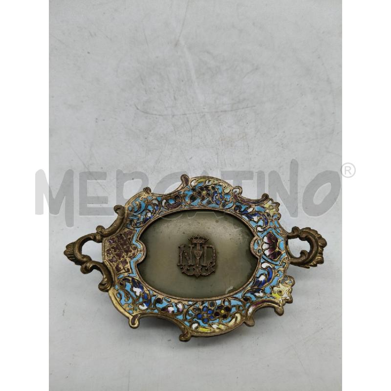 MINIATURA CLOISONNE ALABASTRO MONOGRAMMA CORONATO  | Mercatino dell'Usato Roma talenti 1