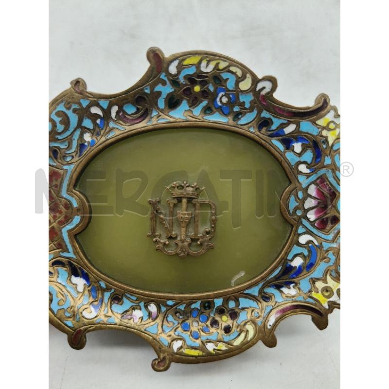 MINIATURA CLOISONNE ALABASTRO MONOGRAMMA CORONATO  | Mercatino dell'Usato Roma talenti 2