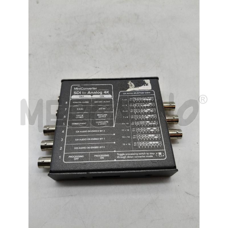 MINI CONVERTER SDI ANALOG 4K BLACK MAGIC DESIGN | Mercatino dell'Usato Roma talenti 2