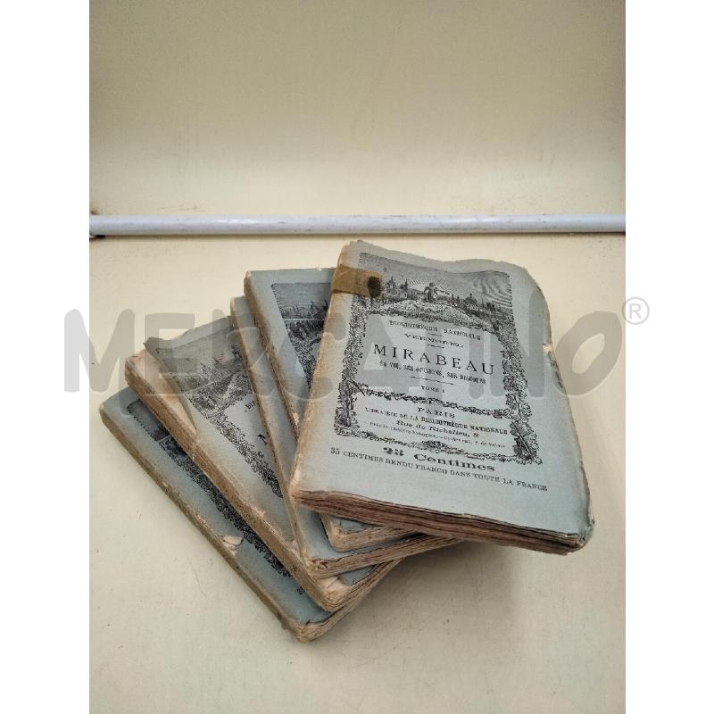 MIRABEAU BIBLIOTHEQUE NATIONALE 1884 | Mercatino dell'Usato Roma talenti 1