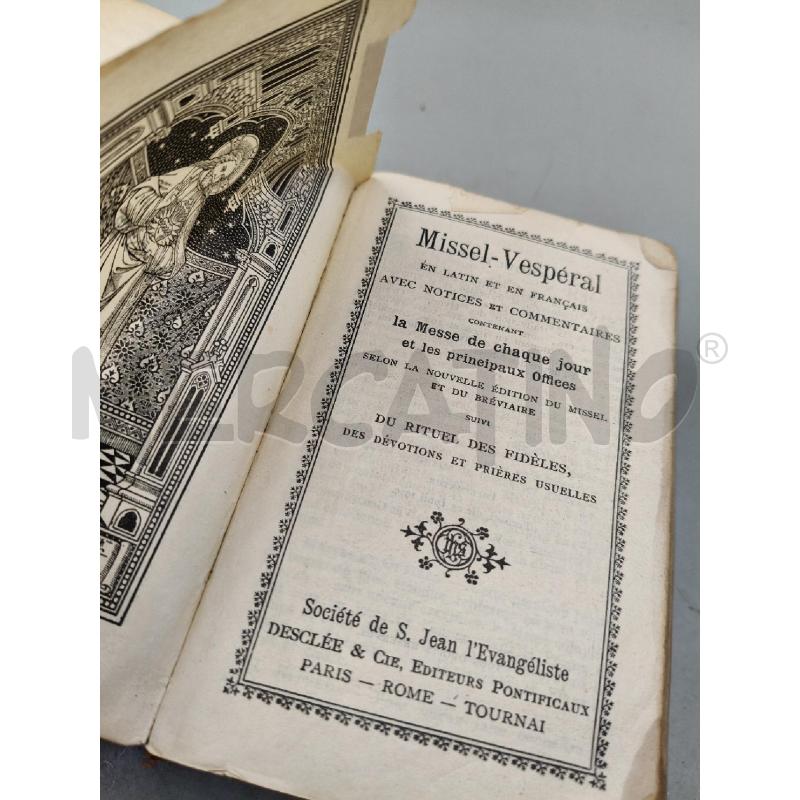 MISSEL-VESPÉRAL MESSALE LATINO E FRANCESE | Mercatino dell'Usato Roma talenti 4