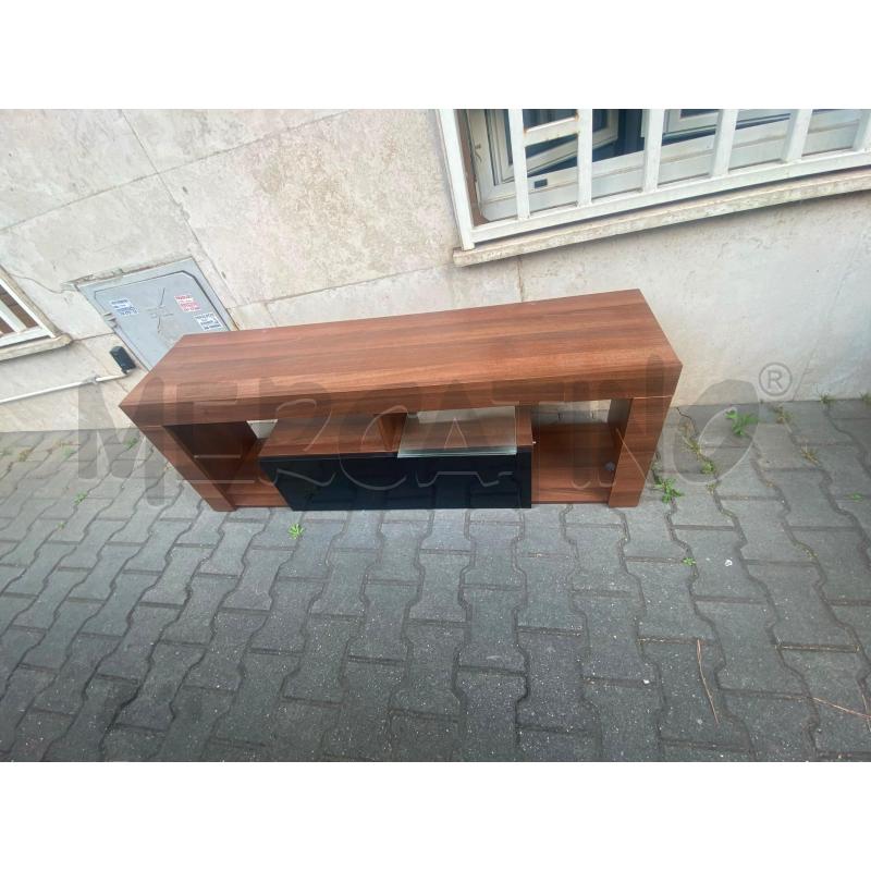 MOBILE P/TV 1RIB NERO LEGNO | Mercatino dell'Usato Roma talenti 1