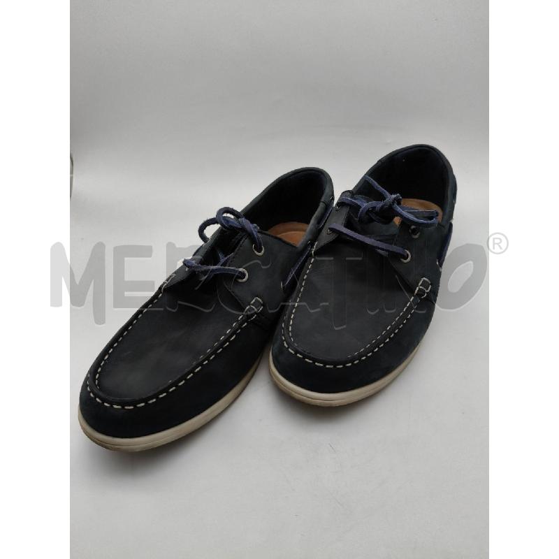 MOCASSINI DA BARCA U CLARKS NABUK BLU  | Mercatino dell'Usato Roma talenti 1