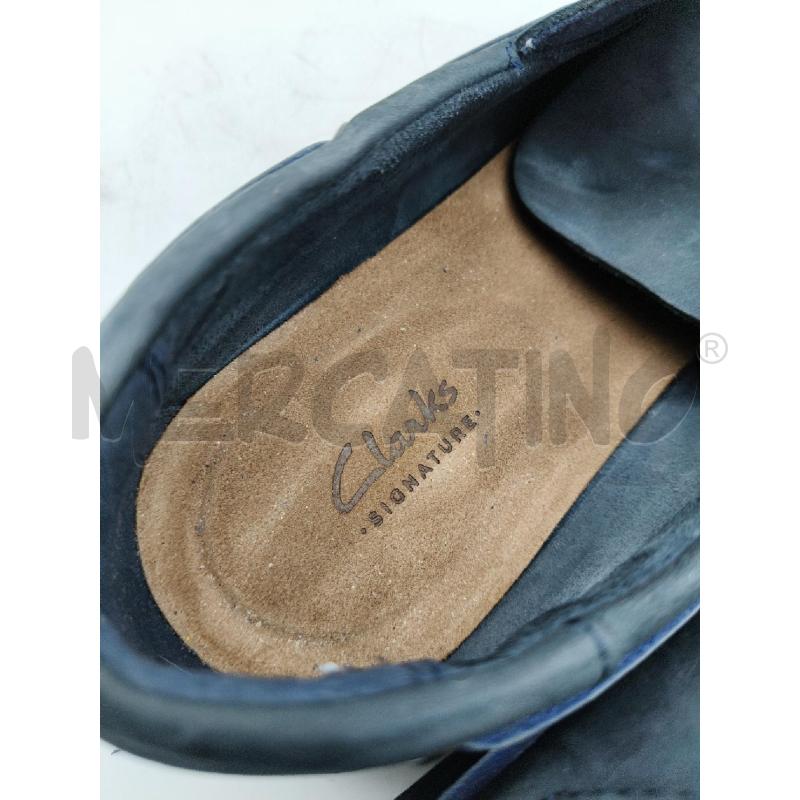 MOCASSINI DA BARCA U CLARKS NABUK BLU  | Mercatino dell'Usato Roma talenti 4