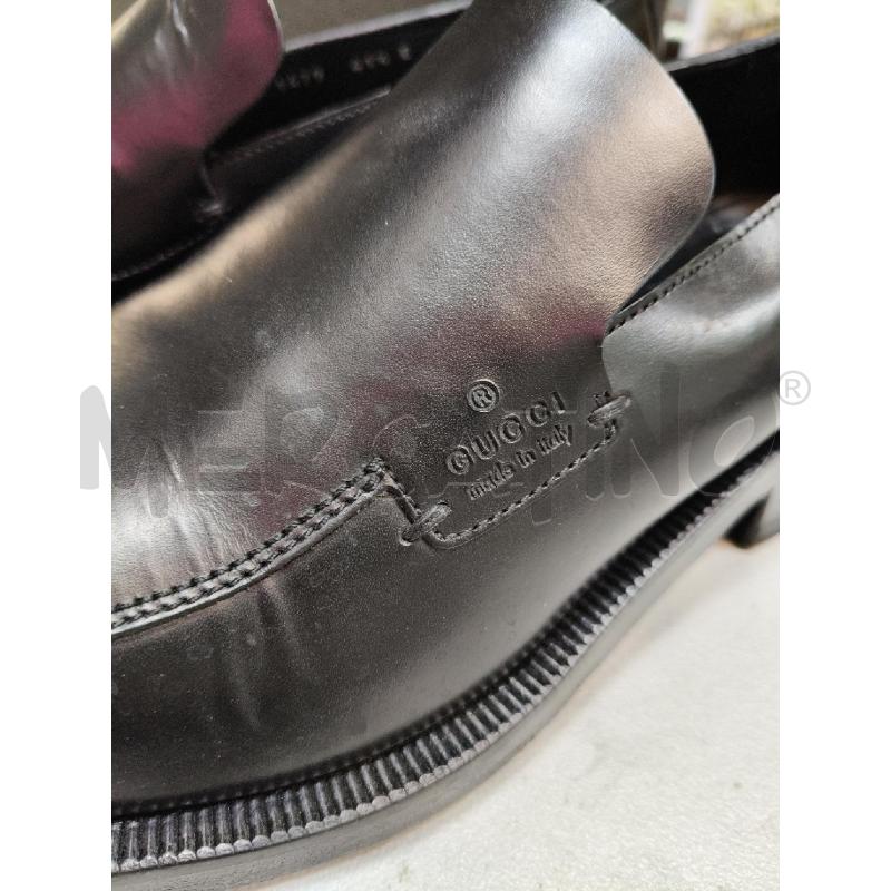 MOCASSINI PELLE UOMO GUCCI NERO CUC DOPPIA LOGO LAT | Mercatino dell'Usato Roma talenti 2