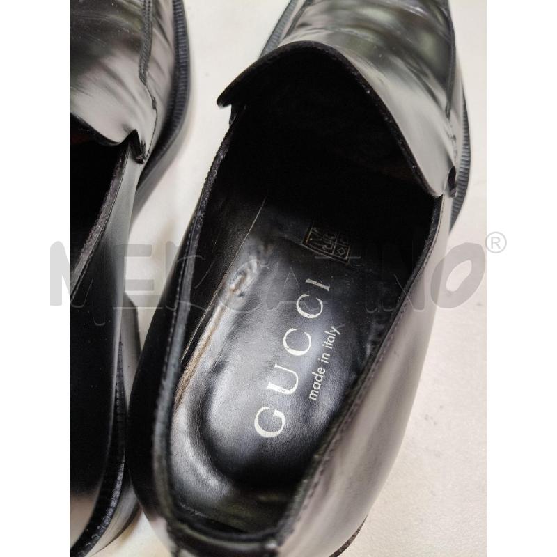 MOCASSINI PELLE UOMO GUCCI NERO CUC DOPPIA LOGO LAT | Mercatino dell'Usato Roma talenti 4