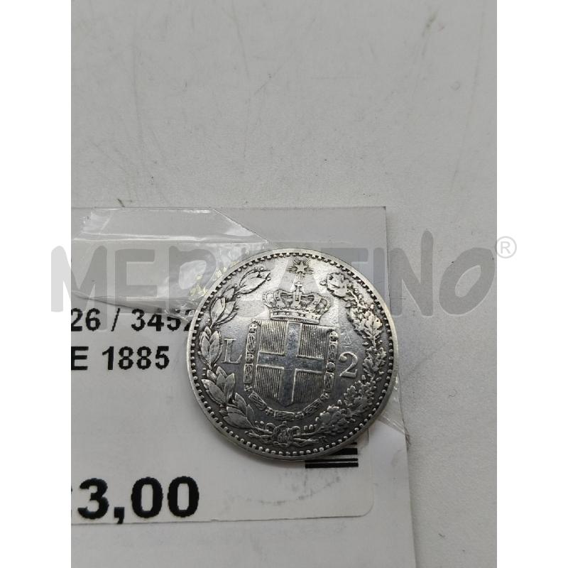 MONETA 2 LIRE 1885 | Mercatino dell'Usato Roma talenti 3