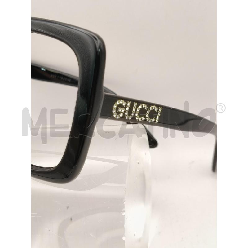 MONTATURA OCCHIALI GUCCI MAXI RETT NE LOGO STRASS | Mercatino dell'Usato Roma talenti 2