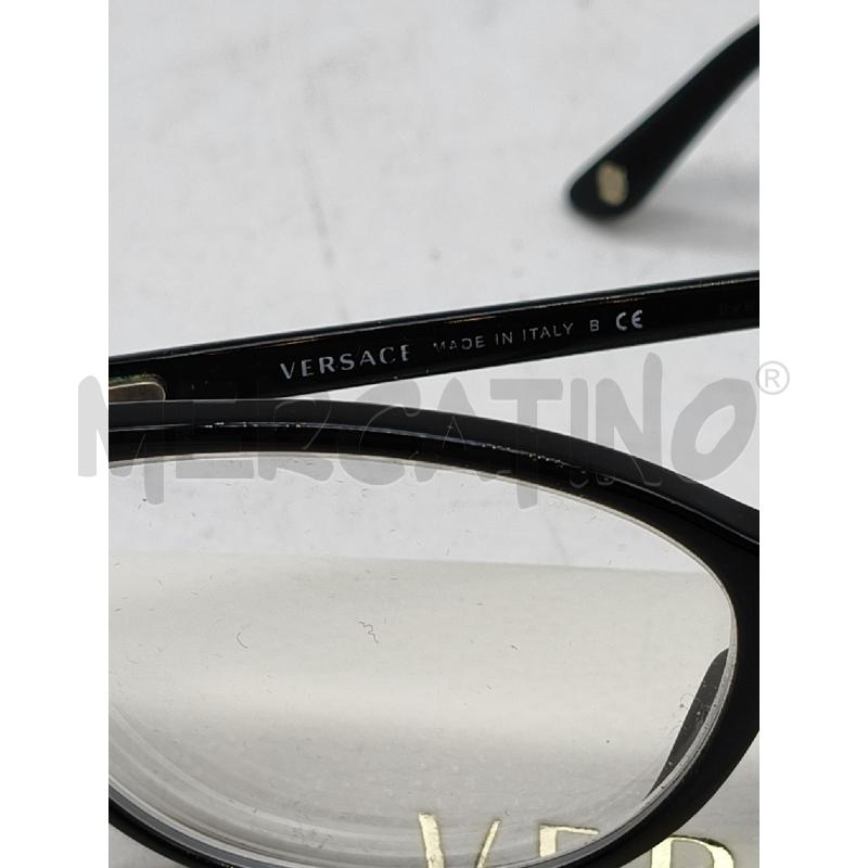 MONTATURA OCCHIALI VERSACE ACETATO NERO MEDUSA ANGOLO  | Mercatino dell'Usato Roma talenti 2