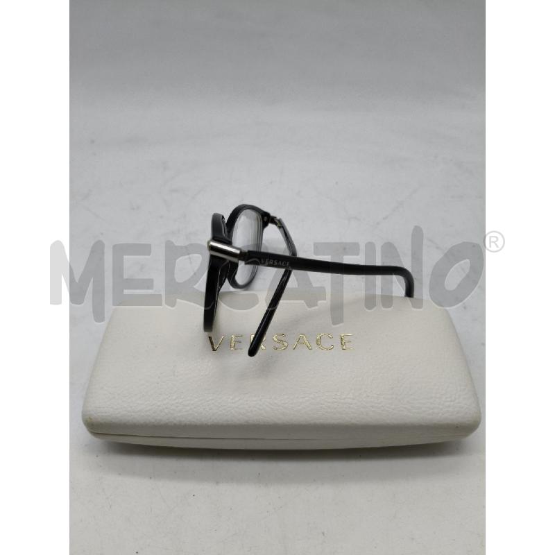 MONTATURA OCCHIALI VERSACE ACETATO NERO MEDUSA ANGOLO  | Mercatino dell'Usato Roma talenti 3