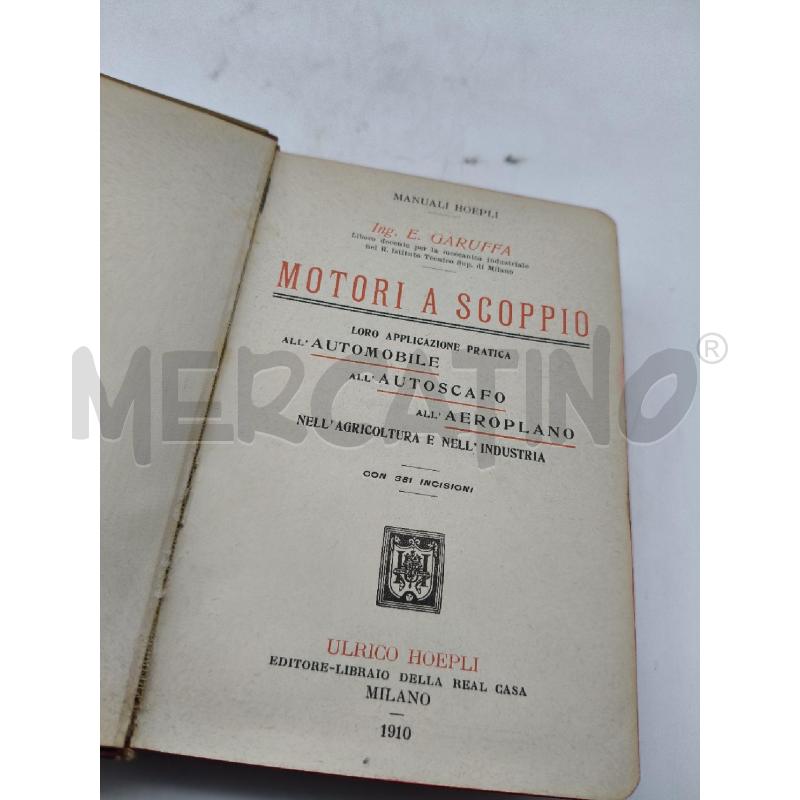 MOTORI A SCOPPIO MANUALI HOEPLI | Mercatino dell'Usato Roma talenti 3