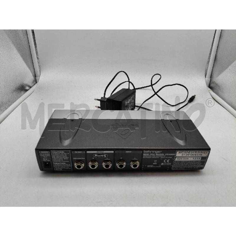 MULTI FX PROCESSOR BEHRINGER MINI FEX CON CAVO | Mercatino dell'Usato Roma talenti 3