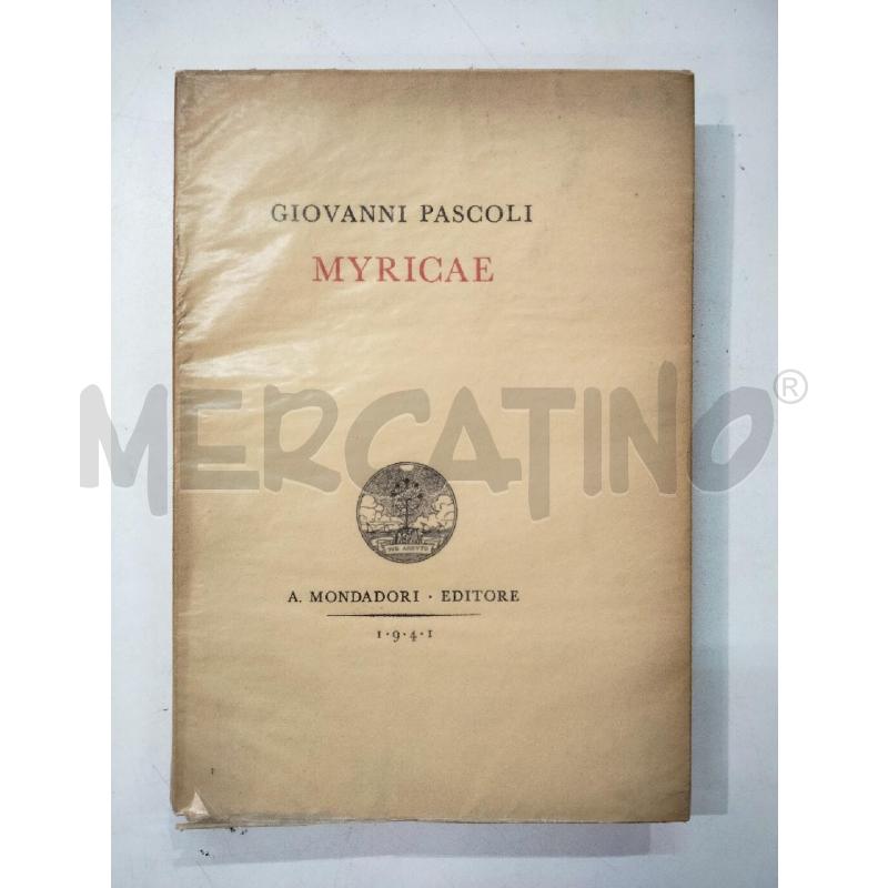 MYRICAE PASCOLI 1941 | Mercatino dell'Usato Roma talenti 1