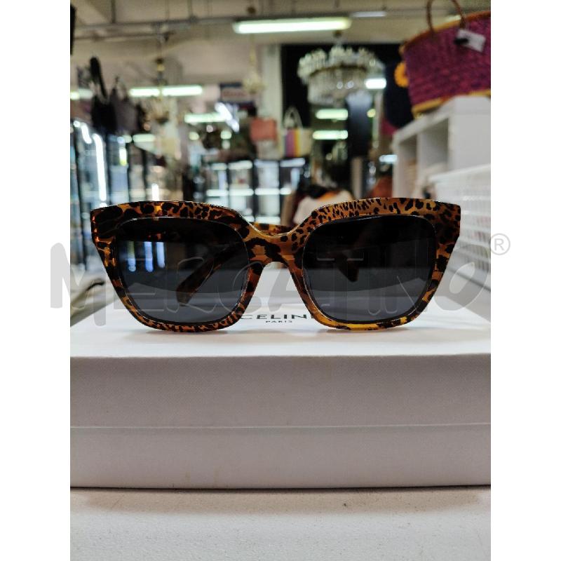 OCCHIALI SOLE CELINE ACETATO ANIMALIER MARRONE NERO  | Mercatino dell'Usato Roma talenti 1