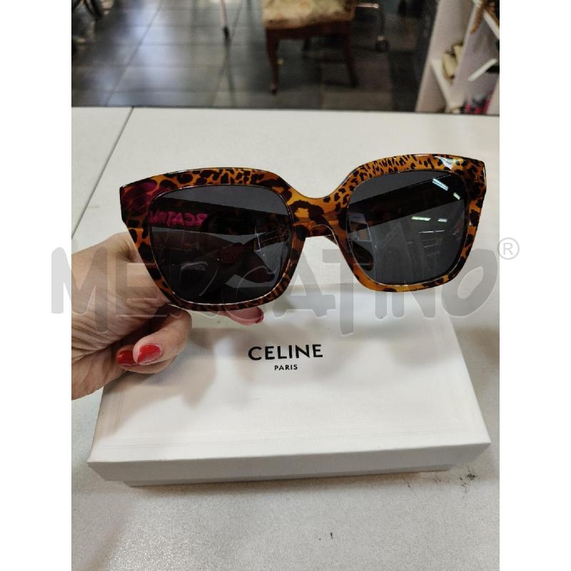 OCCHIALI SOLE CELINE ACETATO ANIMALIER MARRONE NERO  | Mercatino dell'Usato Roma talenti 2