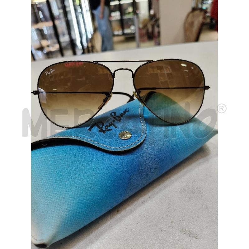 OCCHIALI SOLE RAY BAN AVIATOR MET LENTE AMBRA | Mercatino dell'Usato Roma talenti 1
