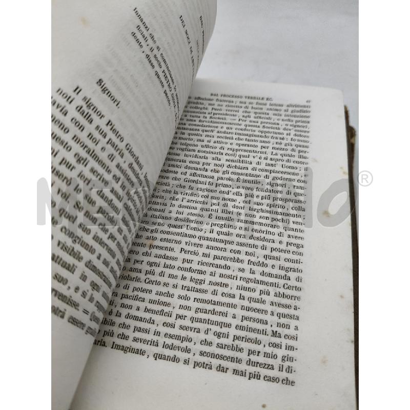 OPERE PIETRO GIORDANI VOLUME13 E 4 1858 | Mercatino dell'Usato Roma talenti 2