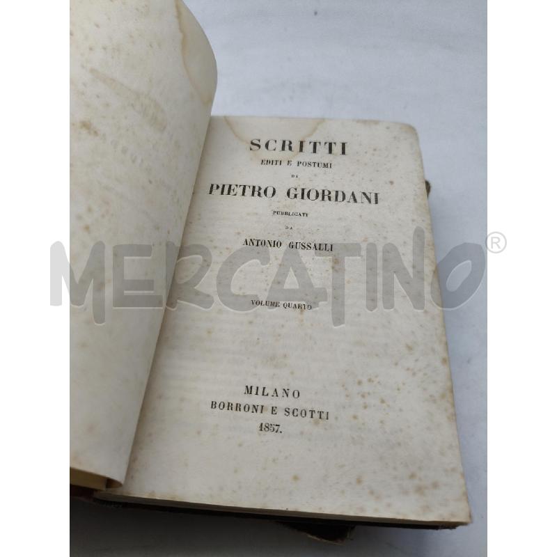 OPERE PIETRO GIORDANI VOLUME13 E 4 1858 | Mercatino dell'Usato Roma talenti 4