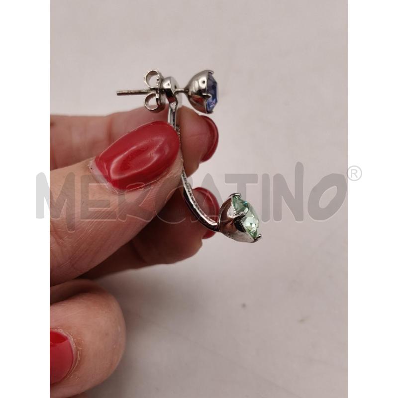ORECCHINI BROSWEY LBOO PENDE RIGIDO PIETRE BLU VER STRASS  | Mercatino dell'Usato Roma talenti 4