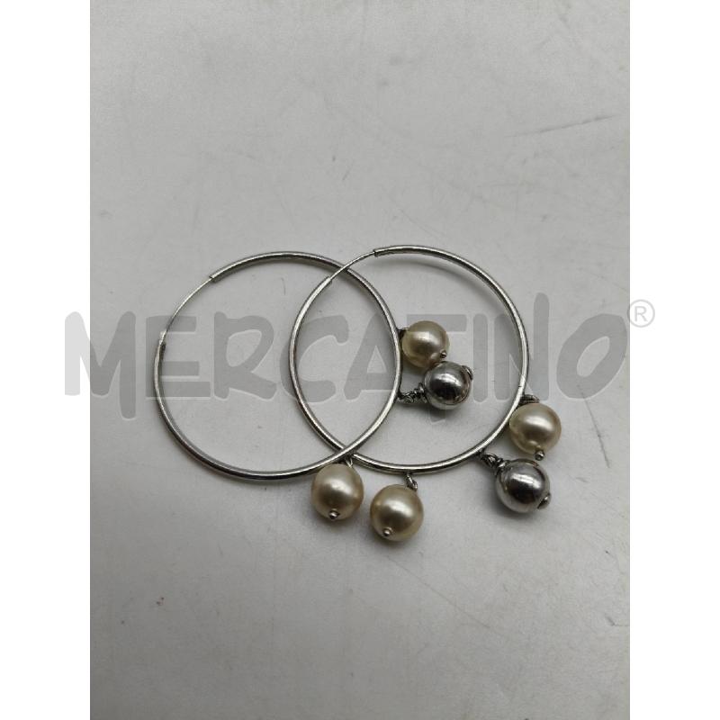 ORECCHINI FUSION CERCHIO FINO PEND PALLINE/PERL | Mercatino dell'Usato Roma talenti 2