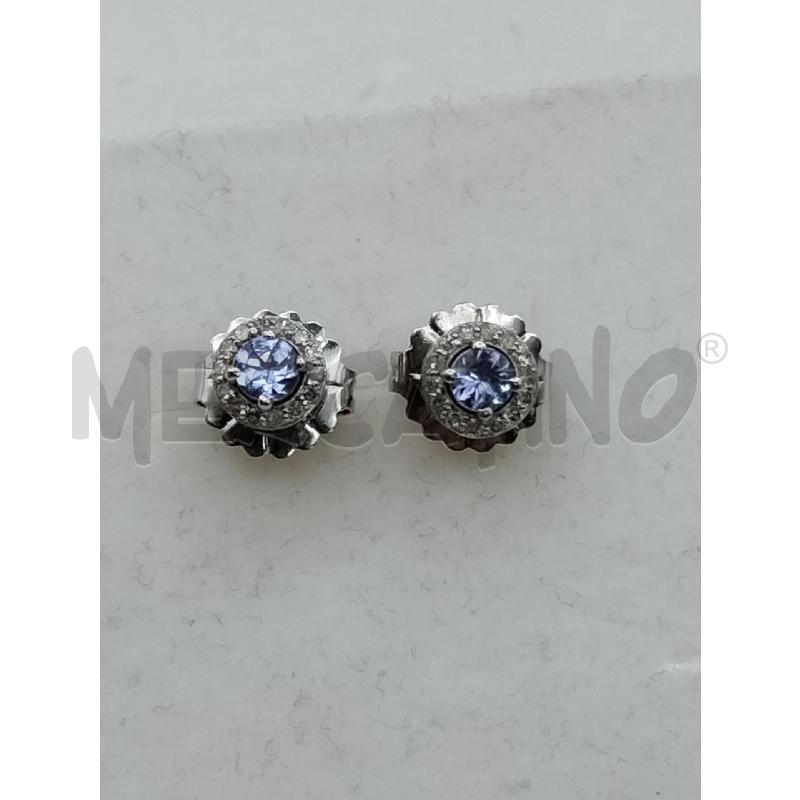ORECCHINI LOBO TONDO TANZANITE DIAM  | Mercatino dell'Usato Roma talenti 1