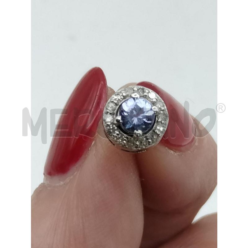 ORECCHINI LOBO TONDO TANZANITE DIAM  | Mercatino dell'Usato Roma talenti 5