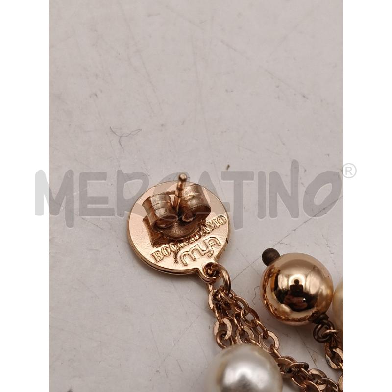 ORECCHINI MYA BOCCADAMO ROSE PEND CATENELLA SFERA/PERLA | Mercatino dell'Usato Roma talenti 3