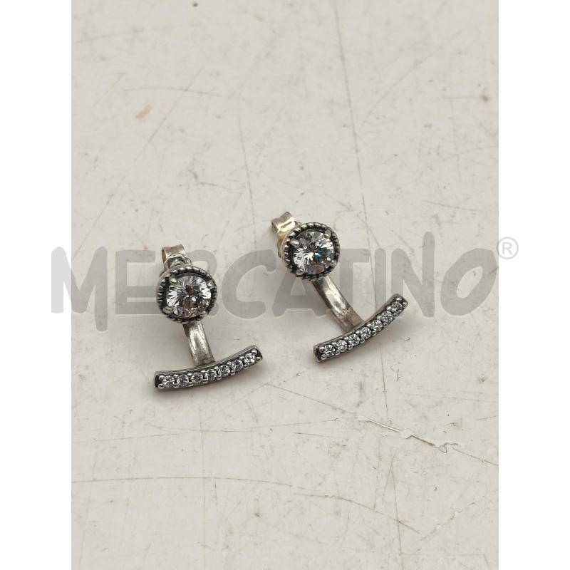 ORECCHINI PANDORA PUNTO LUCE/BARRA STRASS | Mercatino dell'Usato Roma talenti 1