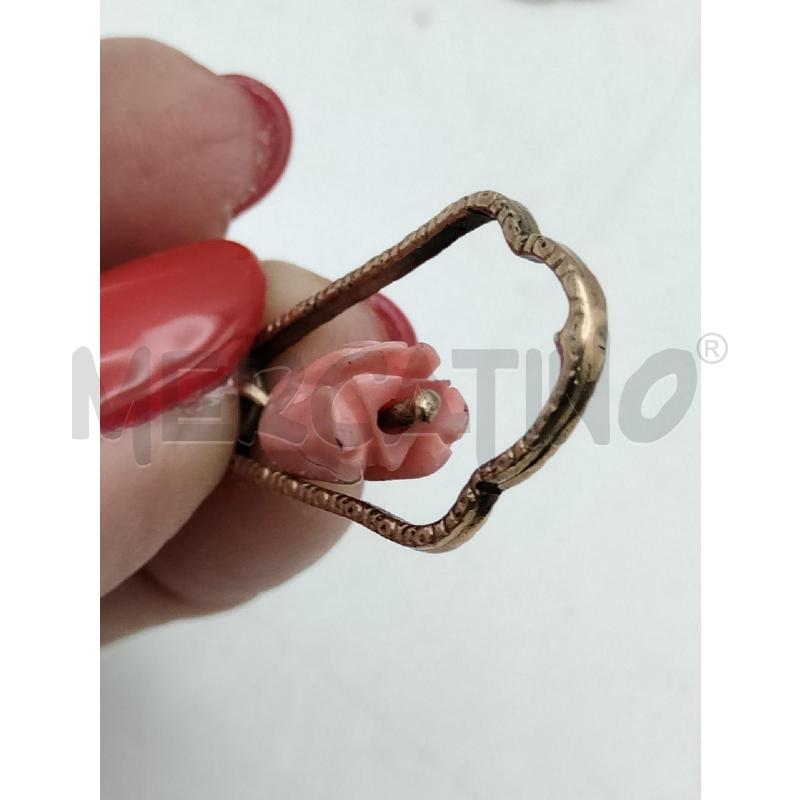 ORECCHINI PENDENTI LIBERTY CORALLO ROSA  | Mercatino dell'Usato Roma talenti 3