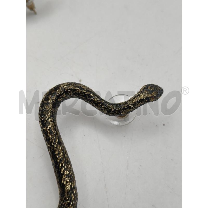 ORECCHINI SERPENTE LUNGO NE/DOR | Mercatino dell'Usato Roma talenti 2