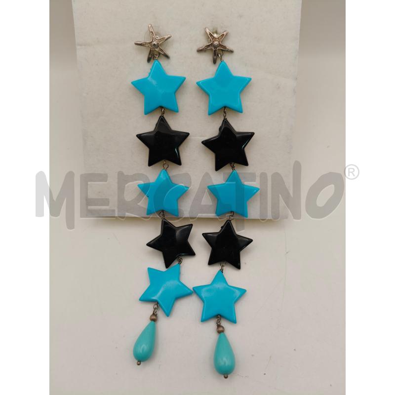 ORECCHINI STELLA FUSION PEND STELLE CEL/NE GOCCIA TURCH | Mercatino dell'Usato Roma talenti 1
