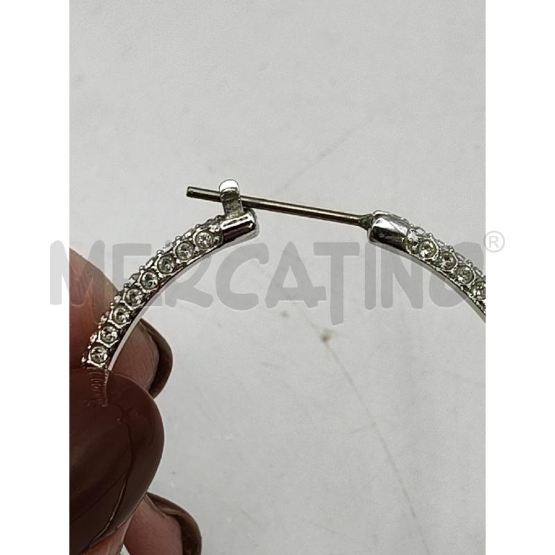 ORECCHINI SWAROVSKI CERCHIO PAVE  | Mercatino dell'Usato Roma talenti 4