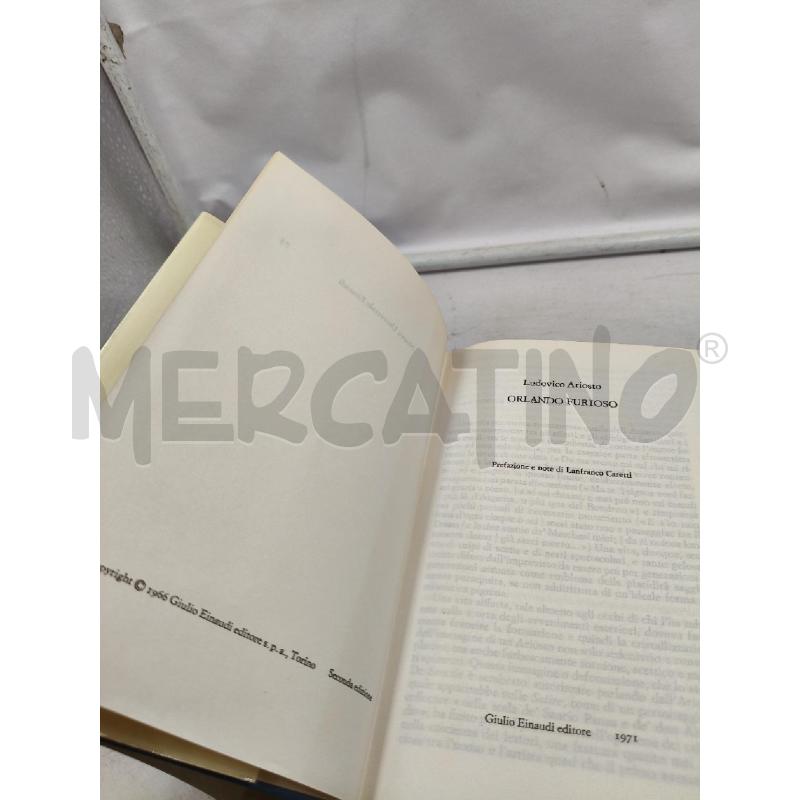 ORLANDO FURIOSO ARIOSTO EINAUDI | Mercatino dell'Usato Roma talenti 3
