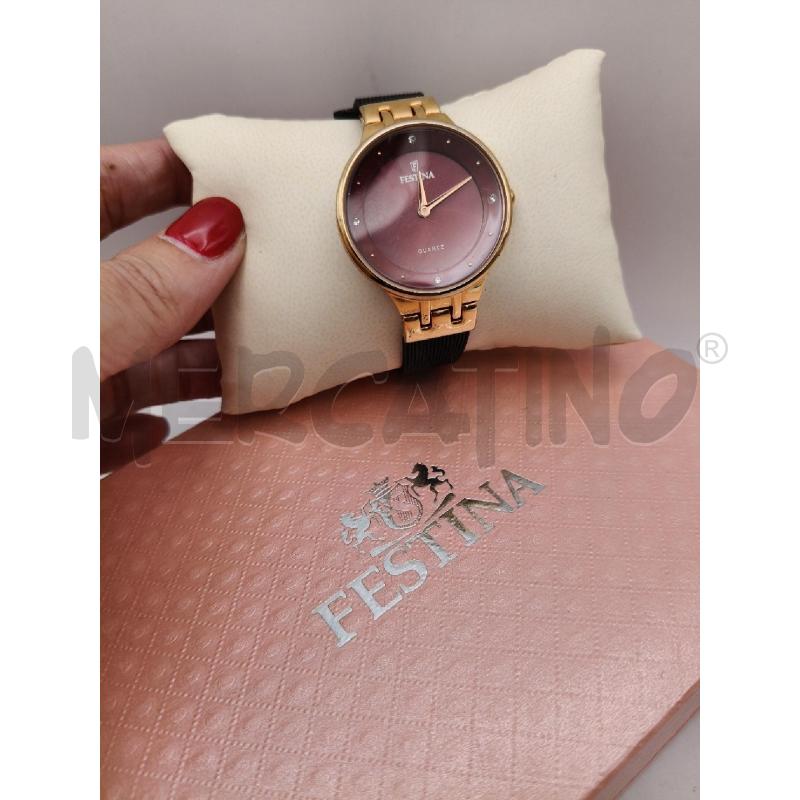 OROLOGIO D FESTINA MAGLIA MILANO NE QUADRANTE BORDO  | Mercatino dell'Usato Roma talenti 1