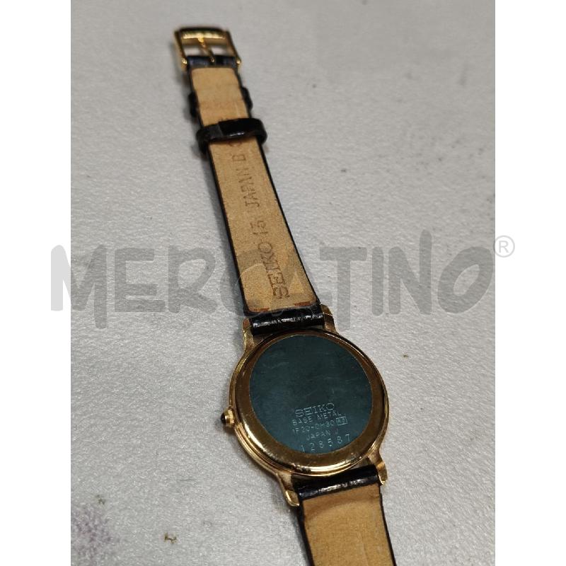 OROLOGIO D SEIKO QUADRATE TONDO GIAL CINTU COCCO  | Mercatino dell'Usato Roma talenti 4