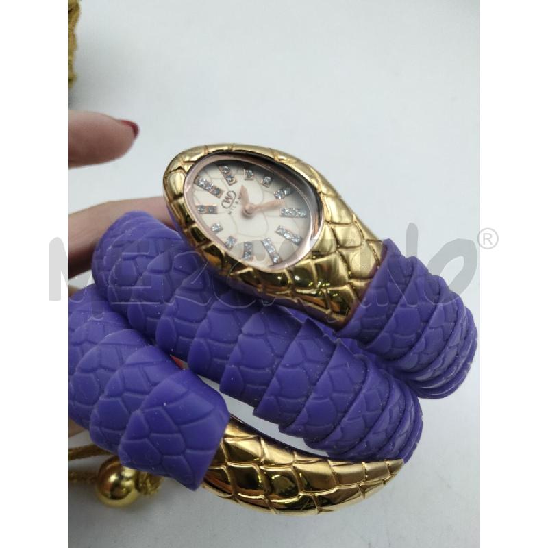 OROLOGIO D WINTEX MILANO SERPENTE CASSA IN ACCIAIO GIALLO PELLE STAMPA LUCERTOLA | Mercatino dell'Usato Roma talenti 2