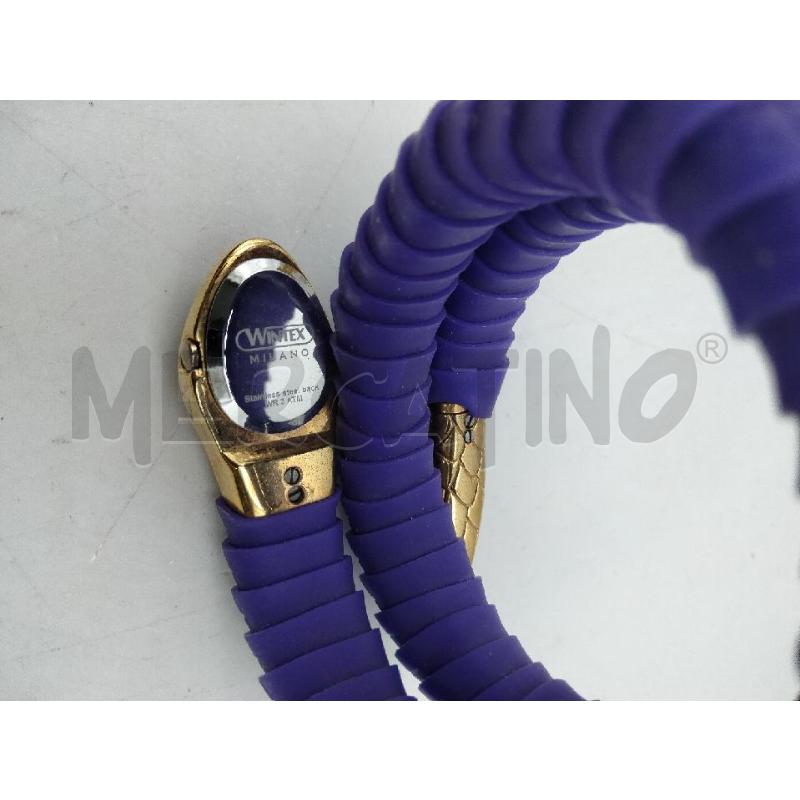OROLOGIO D WINTEX MILANO SERPENTE CASSA IN ACCIAIO GIALLO PELLE STAMPA LUCERTOLA | Mercatino dell'Usato Roma talenti 3