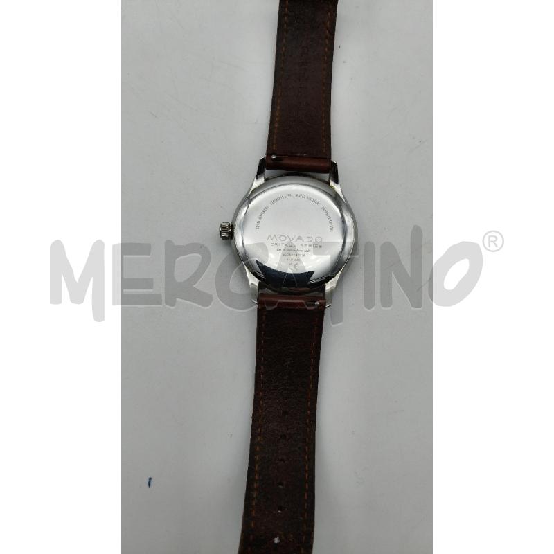 OROLOGIO MOVADO QUADRANTE NE CINTURINO MARRONE  | Mercatino dell'Usato Roma talenti 3